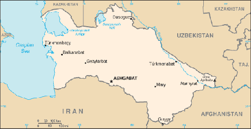Карта Туркменистана,Туризм в Убекистане