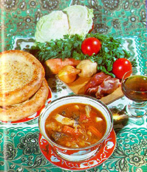 KARAM SHURVA - CABBAGE SOUP, Uzbekistan at Home